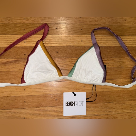 Beach Riot Multicolor Triangle Bikini Top - Picture 2 of 5